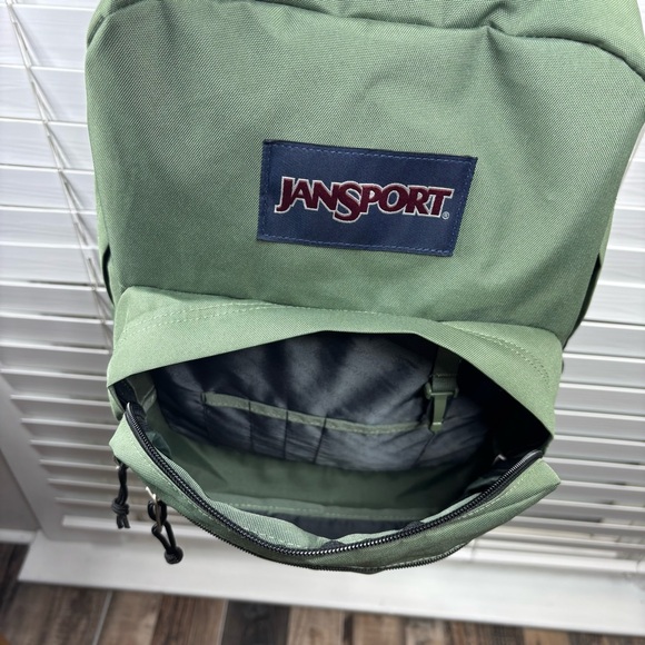 JanSport Backpack City View Shoulder Bag Cargo Green Laptop Sleeve Travel School - Picture 9 of 13